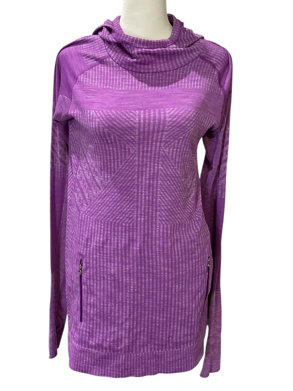 lululemon athletica Rest Less Sweat Wicking Heathered Tender Violet Long-Sleeve